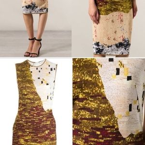 Givenchy Abstract Print Midi Dress - sz M
